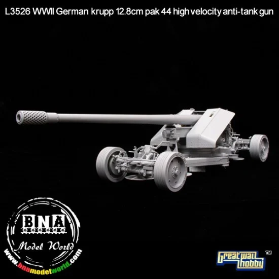 Great Wall Hobby L3526 1/35 WWII German Krupp 12.8cm Pak 44 High Velocity Anti-tank Gun
