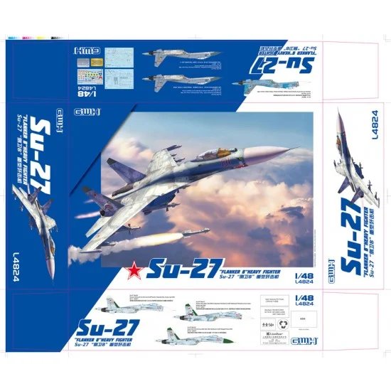 Great Wall Hobby L4824 1/48 Sukhoi Su-27 Flanker B Heavy Fighter
