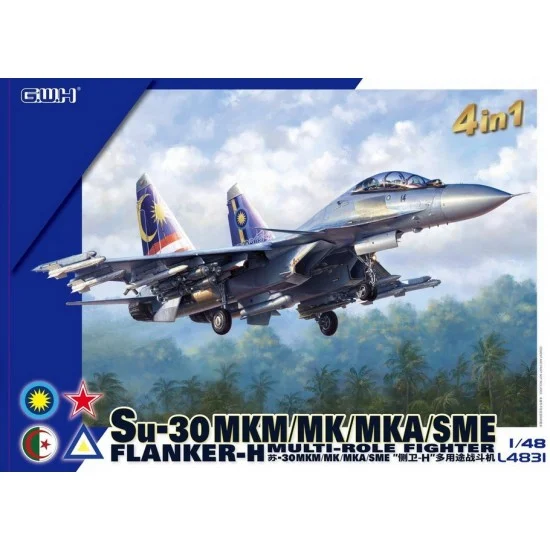 Great Wall Hobby L4831 1/48 Sukhoi Su-30 MKM/MK/MKA/SME Flanker-H Multi-role Fighter