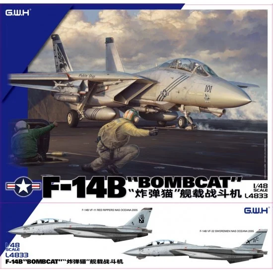 Great Wall Hobby L4833 1/48 US Navy F-14B Bombcat Fighter