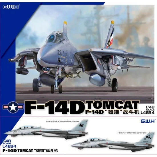 Great Wall Hobby L4834 1/48 US Navy Grumman F-14D Tomcat Fighter