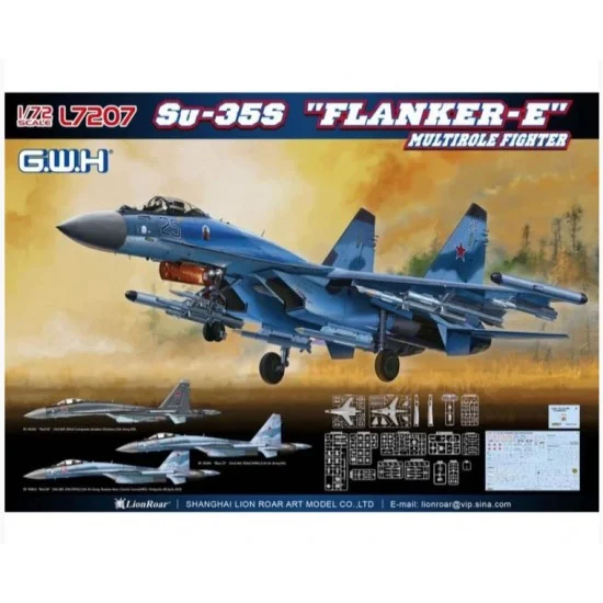 Great Wall Hobby L7207 1/72 Sukhoi Su-35S Flanker E Multirole Fighter
