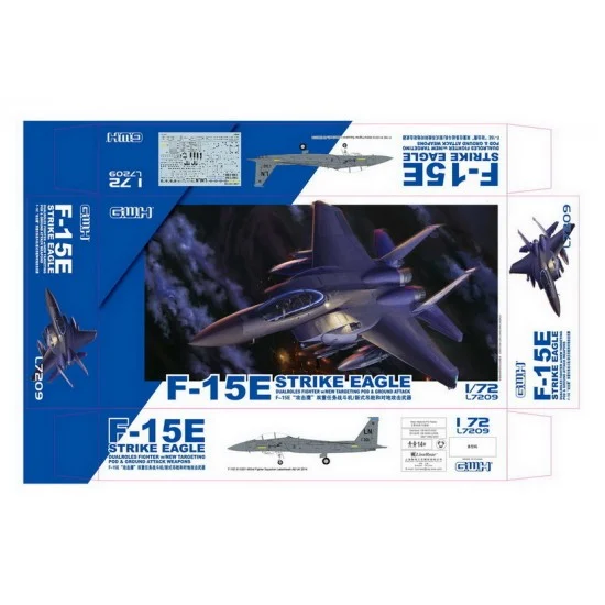 Great Wall Hobby L7209 1/72 USAF F-15E Strike Eagle w/New Targeting Pod & Ground Attack Weapons