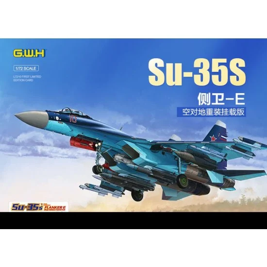 Great Wall Hobby L7210 1/72 Sukhoi Su-35S "Flanker E" Multirole Fighter Air-to-surface version