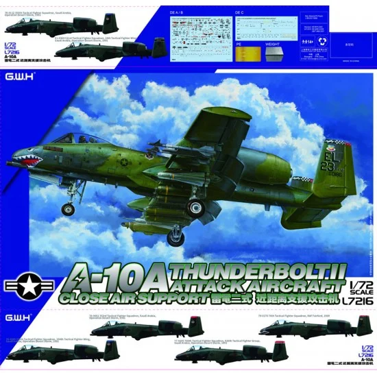 Great Wall Hobby L7216 1/72 USAF Fairchild Republic A-10A Thunderbolt II