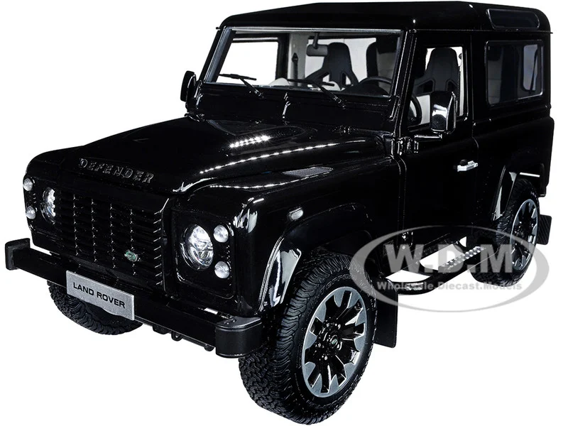 Land Rover Defender 90 Works V8 Black "70th Edition" 1/18 Diecast Model Car by LCD Models - Range/Land Rover Models