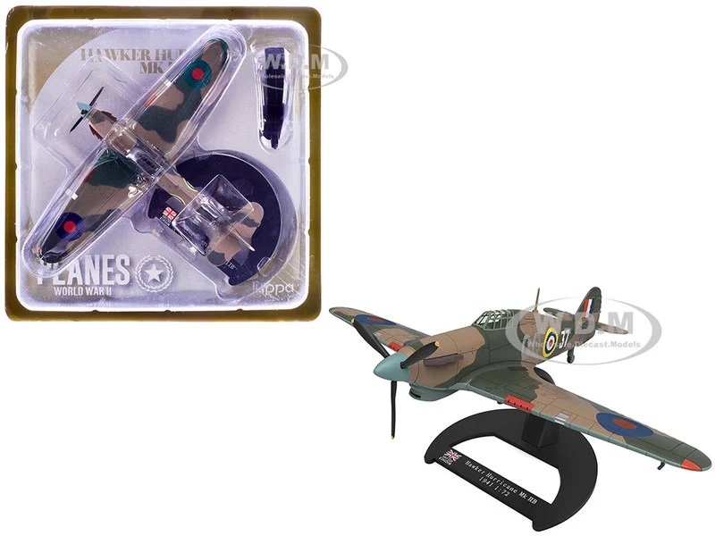 Hawker Hurricane Mk.IIB Aircraft "No. 134 Squadron, 151 Wing, Vaenga, USSR" (1941) British Royal Air Force "Planes of World War II" Series 1/72 Diecast Model Airplane by Luppa - Military Models