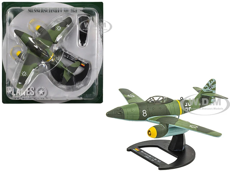 Messerschmitt Me 262 Fighter Aircraft "White 8, 258 aerial victory ace Walter Nowotny, Kommando Nowotny, Germany" (1944) German Luftwaffe 1/72 Diecast Model Airplane by Luppa - Messerschmitt Models