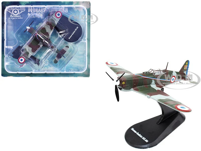 Morane-Saulnier MS.406 Fighter Aircraft "3/4 Escadrille, GC II/3" Armee de l'Air (French Air Force) (1940) "Planes of World War II" Series 1/72 Diecast Model Airplane by Luppa