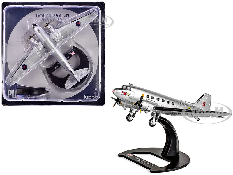 Douglas C-47 Dakota Transport Aircraft "Field Marshal Montgomery, No. 24 Squadron" Royal Air Force (1945) "Planes of World War II" Series 1/144 Diecast Model Airplane by Luppa