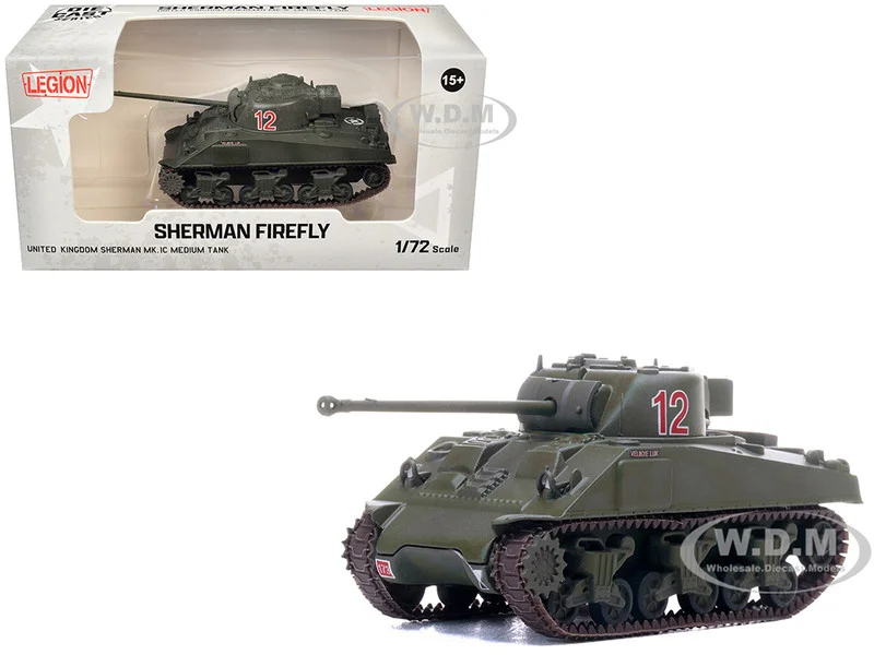 Sherman Firefly Mk.VC Medium Tank "Velikye Luki, A Squadron, 1st Northamptonshire Yeomanry, 33rd Armoured Brigade, Normandy" (1944) British Army 1/72 Diecast Model by Legion - Military Models