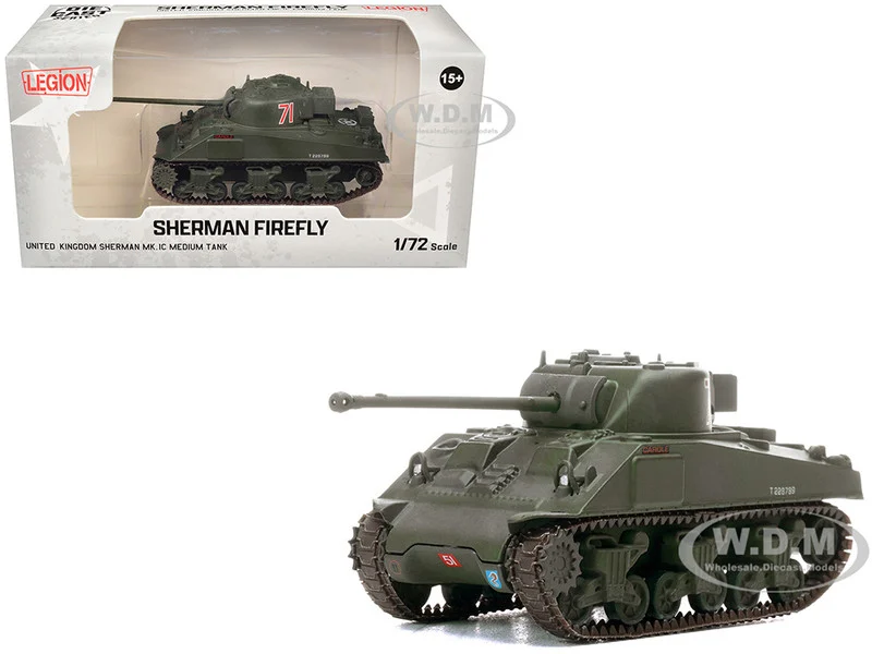 Sherman Firefly Mk.VC Medium Tank "Carole, C Squadron, 13th/18th Royal Hussars (Queen Mary’s Own), 27th Armoured Brigade, Normandy" (1944) British Army 1/72 Diecast Model by Legion - Military Models