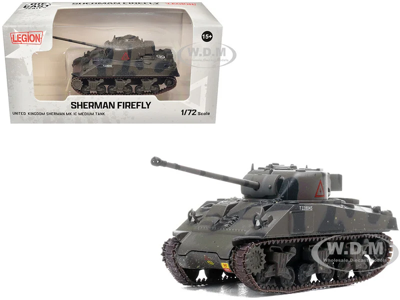 Sherman Firefly Mk.VC Medium Tank "A Squadron, 4th/7th Royal Dragoon Guards, 8th Armoured Brigade, Normandy" (1944) British Army 1/72 Diecast Model by Legion - Military Models