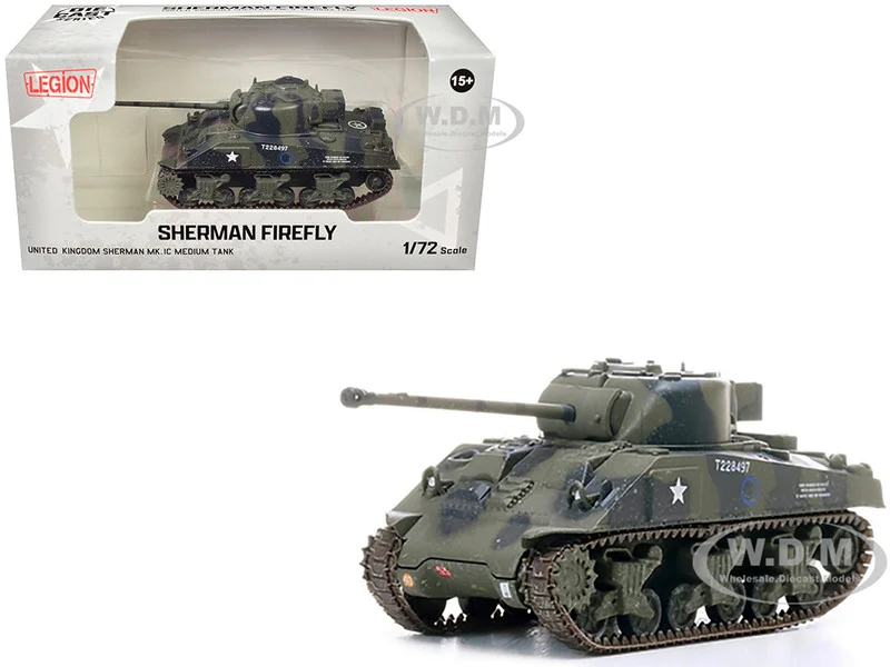 Sherman Firefly Mk.VC Medium Tank "Polish 1st Armoured Division, Black Devils, Battle of Falaise, France" (1944) Polish Armed Forces in the West 1/72 Diecast Model by Legion - Military Models