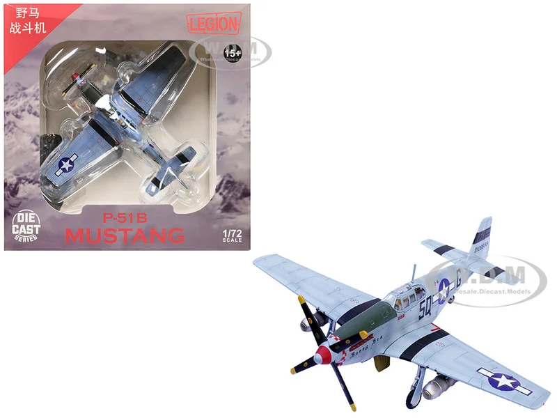 North American P-51B Mustang Aircraft "Bonny Bea, 504th Fighter Squadron, 339th Fighter Group" (1944) United States Army Air Forces 1/72 Diecast Model Airplane by Legion