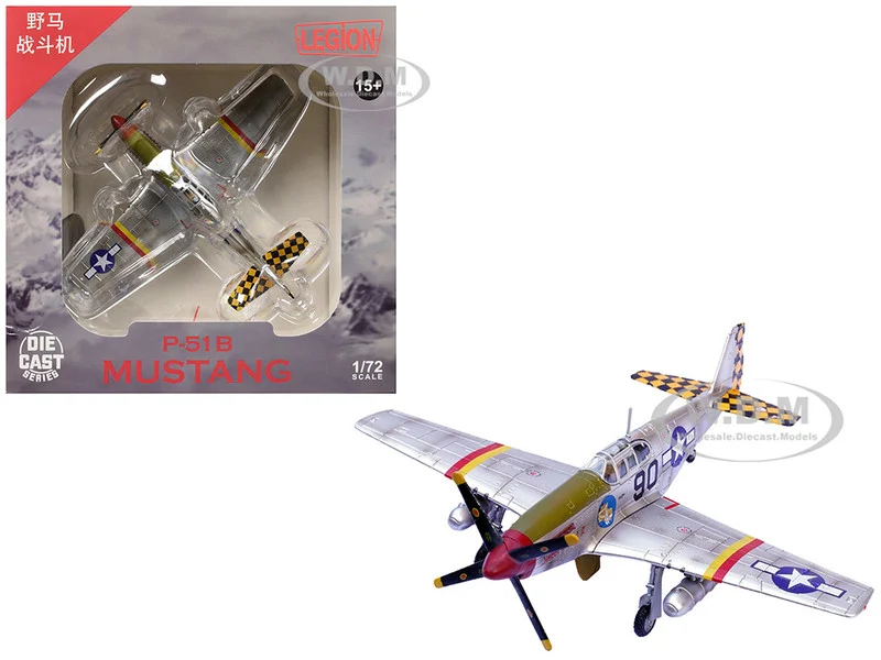 North American P-51B Mustang Aircraft "Sweet Clara II, 319th Fighter Squadron, 325th Fighter Group" (1944) United States Army Air Forces 1/72 Diecast Model Airplane by Legion