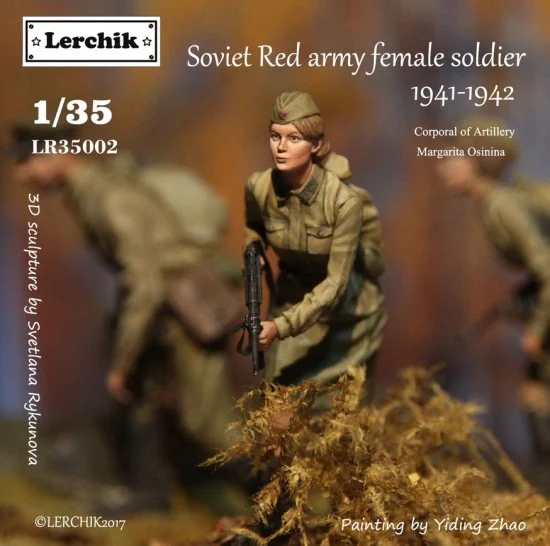 Lerchik 35002 1/35 Soviet Army (PKKA) Female Soldier 1941-1943 "The Dawns Here Are Quiet"