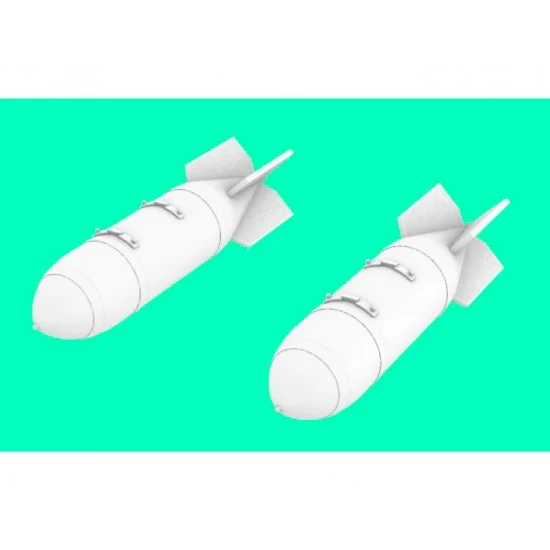 LF Models LF3D7207 1/72 BINC 400 Incendiary Bomb (2pcs) for MB326, MB339, G.91 Gina, Alpha Jet, Mirage - Model Planes