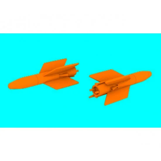 LF Models LF3D7210 1/72 AS.11 Air-to-surface Missile (2pcs) for Alouette II/III, Scout, UH-1B Huey