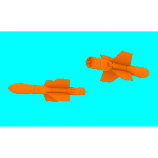 LF Models LF3D7211 1/72 AS.12 Air-to-surface Missile (2pcs) for Alouette III, Wasp, Lynx, Wessex