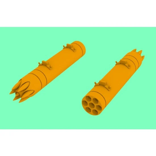 LF Models LF3D7212 1/72 MATRA 122 Rocket Pod (2pcs) for CM.175 Zephyr, MB326, MB339, CM.170 Magister - Model Planes