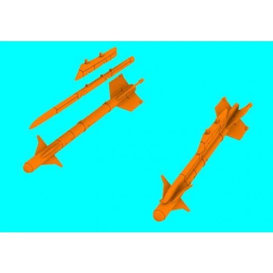 LF Models LF3D7214 1/72 MAA-1 Piranha Missile (2pcs) for MB326, F-5, Mirage III, A-29 Tucano