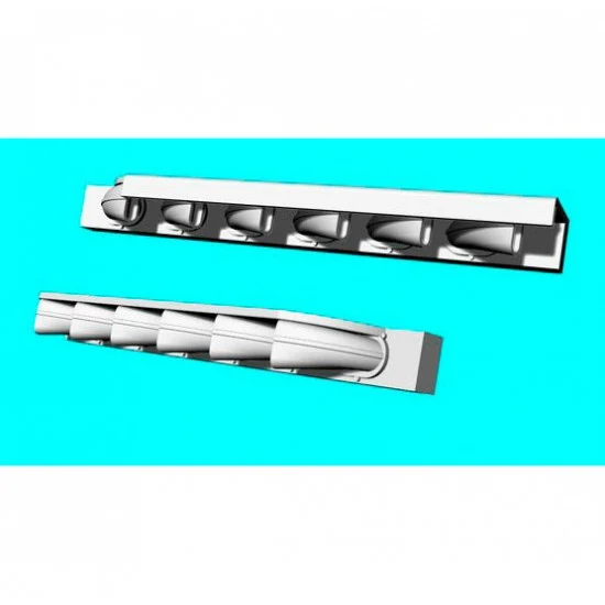 LF Models LF3D7221 1/72 Bf 109F-4 Exhaust Stacks for Eduard kit