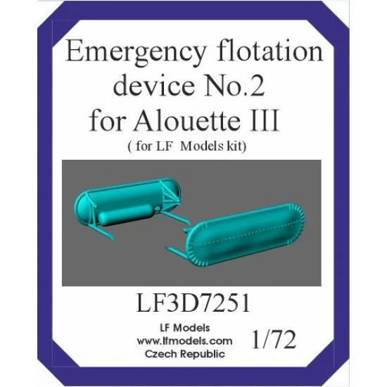 LF Models 3D7251 1/72 Alouette III Emergency Flotation Device #2 for LF Models - Model Planes