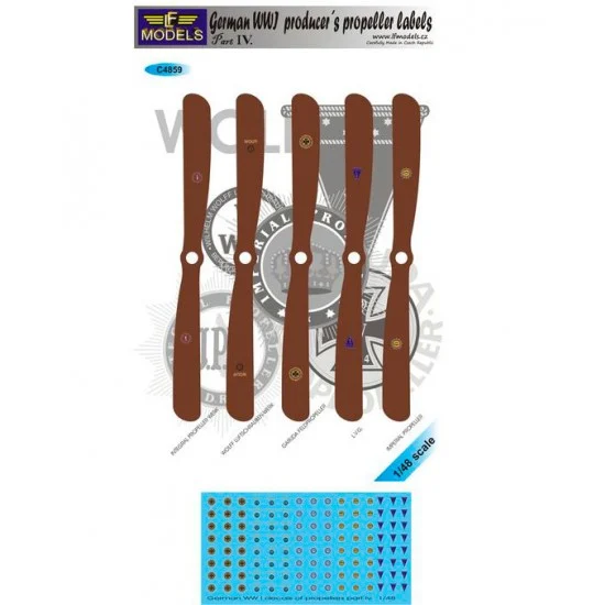 LF Models LFC4859 1/48 WWI German Producer's Labels of Propellers part IV - Model Planes