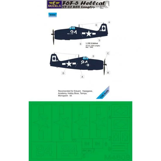 LF Models LFM4808 1/48 F6F-5 USS Langley for Eduard/Hasegawa/Academy/Hobby Boss/Tamiya/Monogram