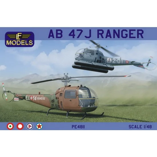 LF Models PE4811 1/48 AB 47J Ranger (Italian Navy, Army, Yugo., Danmark, Norway AF) - Model Planes
