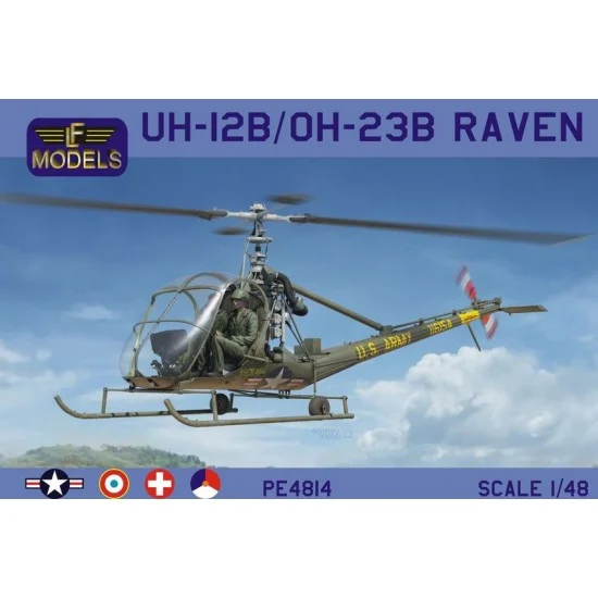 LF Models PE4814 1/48 UH-12B / UH-23B Raven (Korean war, France, Swiss, Dutch)