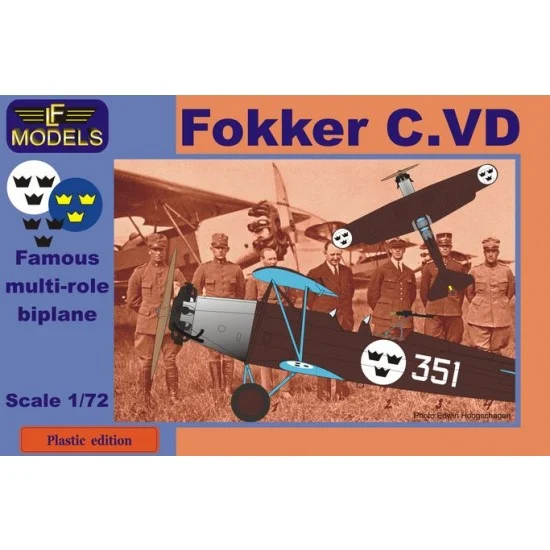 LF Models PE7204 1/72 Fokker C.VD Sweden Bristol Jupiter engine - Model Planes