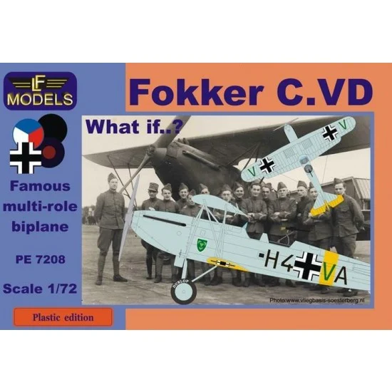 LF Models PE7208 1/72 Fokker C.VD What If - Luftwaffe, Czech, UK, Spanish civil war