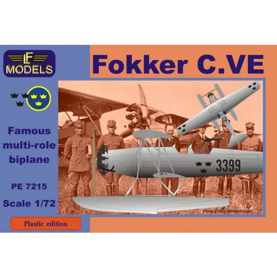 LF Models PE7215 1/72 Fokker C.VE Sweden Bristol Mercury Float - Model Planes