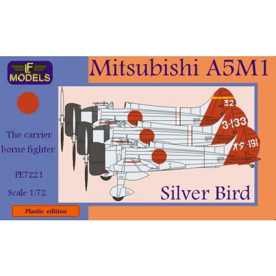 LF Models PE7221 1/72 Mitsubishi A5M1 Claude Siver Bird - Model Planes
