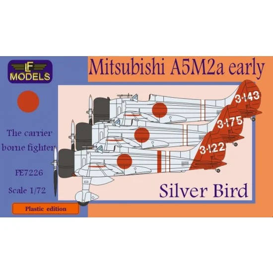 LF Models PE7226 1/72 Mitsubishi A5M2a early Claude Silver Bird - Model Planes