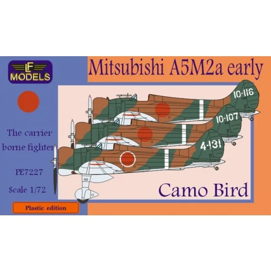 LF Models PE7227 1/72 Mitsubishi A5M2a early Claude Camo Bird - Model Planes