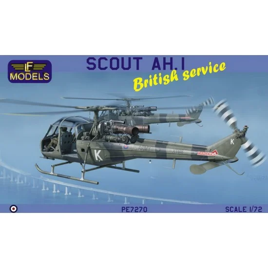 LF Models PE7270 1/72 Scout AH.1 British service (RAF/Empire State Pilots School/Special Air Services) - Model Planes