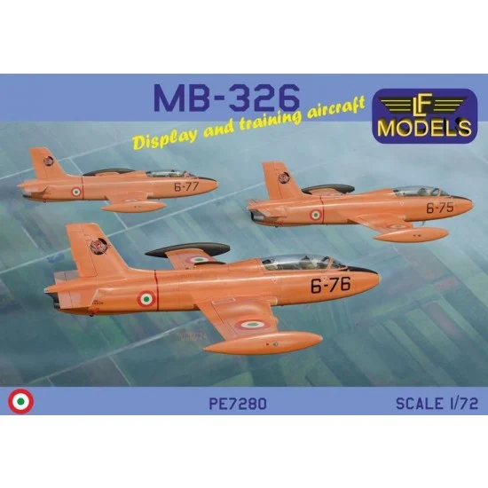 LF Models PE7280 1/72 Italian AF MB-326 Display and Training Aircraft