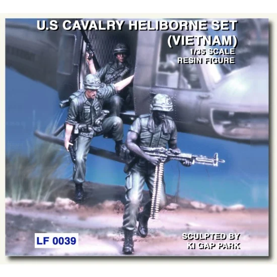 Legend Productions LF0039 1/35 Charlie Alpha US Heliborne Cavalry Set (Vietnam) (3 Figures) - Model Figures