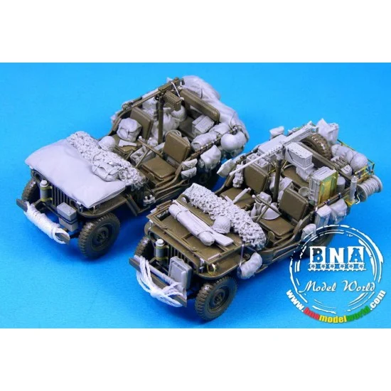 Legend Productions LF1245 1/35 US Willys MB Jeep Stowage Set (for 2 Vehicles) (incl SCR-694 BC-1306 Radio)
