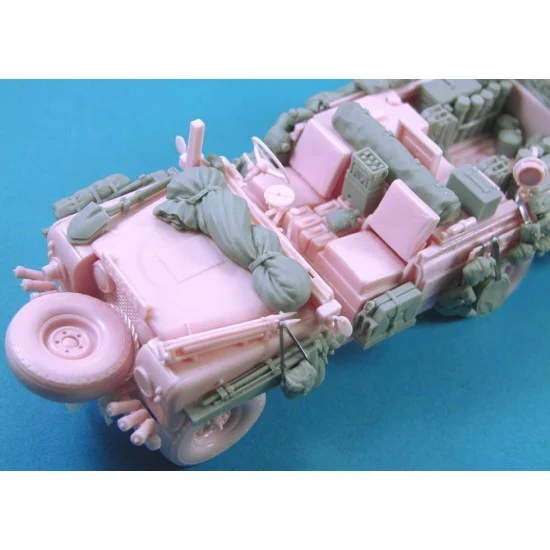 Legend Productions LF1261 1/35 WWII Pink Panther Desert Patrol Stowage set for Tamiya kit - Military Vehicles & Tanks