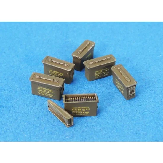 Legend Productions LF1373 1/35 Modern 30 CAL Ammo Box set (27x Closed, 3x Open & 3x Ammo Belt) - Military Vehicles & Tanks