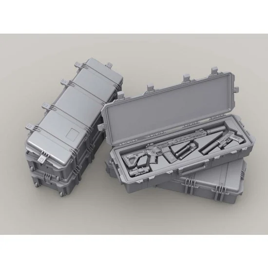 Legend Productions LF1440 1/35 3220 Weapon Case set (Open x2, Closed x2, Insert x2 + Weapons) - Military Vehicles & Tanks