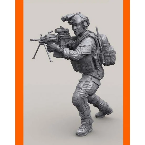 Legend Productions LF2409 1/24 US Navy SEAL Mk.48 MG Gunner (1 figure) - Model Figures
