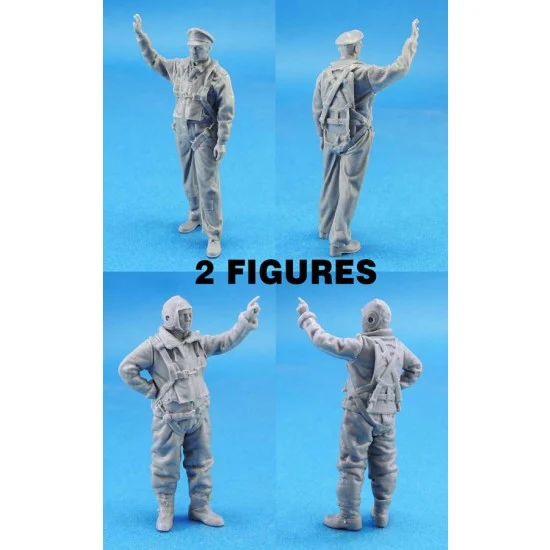 Legend Productions LF3229 1/32 WWII US Bomber Pilot & Crew on the Ground (2 figures) - Model Figures