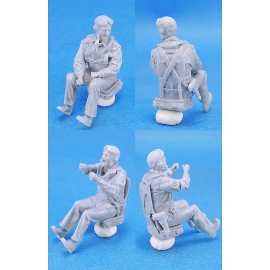 Legend Productions LF3237 1/32 WWII US Navy Pilot & Rear Gunner set Vol.2 (Engaged, 2 figures) - Model Planes