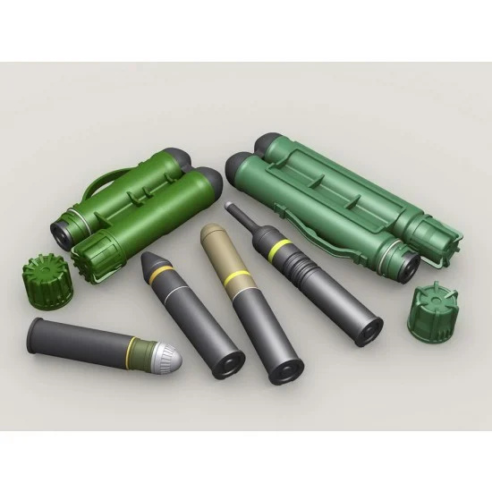 Legend Productions LF3D065 1/35 Carl-Gustaf Twin Containers and Ammunition set