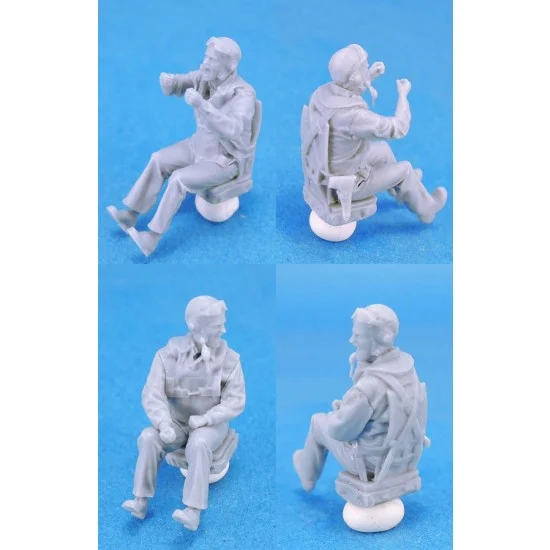 Legend Productions LF4828 1/48 WWII US Navy Pilot & Rear Gunner set Vol.2 (Engaged, 2 figures) - Model Planes